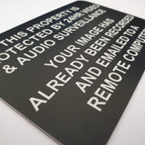 24HR Video and Audio Surveillance Sign