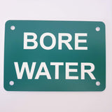 Bore Water Sign Plaque - Small