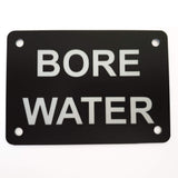 Bore Water Sign Plaque - Small