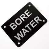 Bore Water Sign Plaque - Small