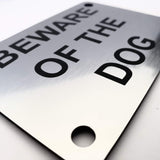 Beware of the Dog Sign Plaque - Small