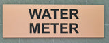 Water Meter Sign Plaque - Small