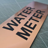 Water Meter Sign Plaque - Small