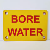 Bore Water Sign Plaque - Small