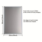 PRIVATE PROPERTY - Think Twice - UV Printed Metal Sign - 20cm by 30cm