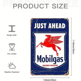 Mobilgas - UV Printed Metal Sign - 20cm by 30cm