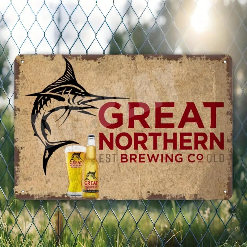 Great Northern Brewing Co - UV Printed Metal Bar Sign - 30cm by 20cm