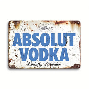 Absolut Vodka - UV Printed Metal Sign - 30cm by 20cm