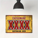 Castlemaine XXXX Australian Beer - UV Printed Metal Sign - 30cm by 20cm