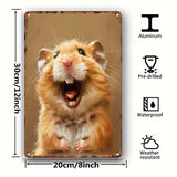 Hamster - UV Printed Metal Sign - 20cm by 30cm