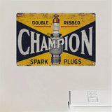 Champion Spark Plugs - UV Printed Metal Sign - 30cm by 20cm