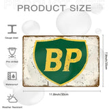 BP Oil - UV Printed Metal Sign - 30cm by 20cm