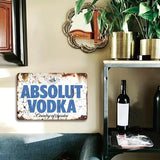 Absolut Vodka - UV Printed Metal Sign - 30cm by 20cm