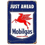 Mobilgas - UV Printed Metal Sign - 20cm by 30cm