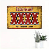 Castlemaine XXXX Australian Beer - UV Printed Metal Sign - 30cm by 20cm