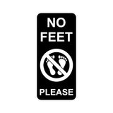 No Feet Please Sign / Plaque