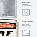 NO TRESPASSING - House Protected by God and a Gun - UV Printed Metal Sign - 20cm by 30cm
