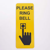 Please Ring Bell Sign Plaque - Small