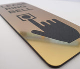 Please Ring Bell Sign Plaque - Small