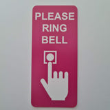 Please Ring Bell Sign Plaque - Small