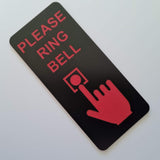Please Ring Bell Sign Plaque - Small