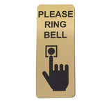 Please Ring Bell Sign Plaque - Small
