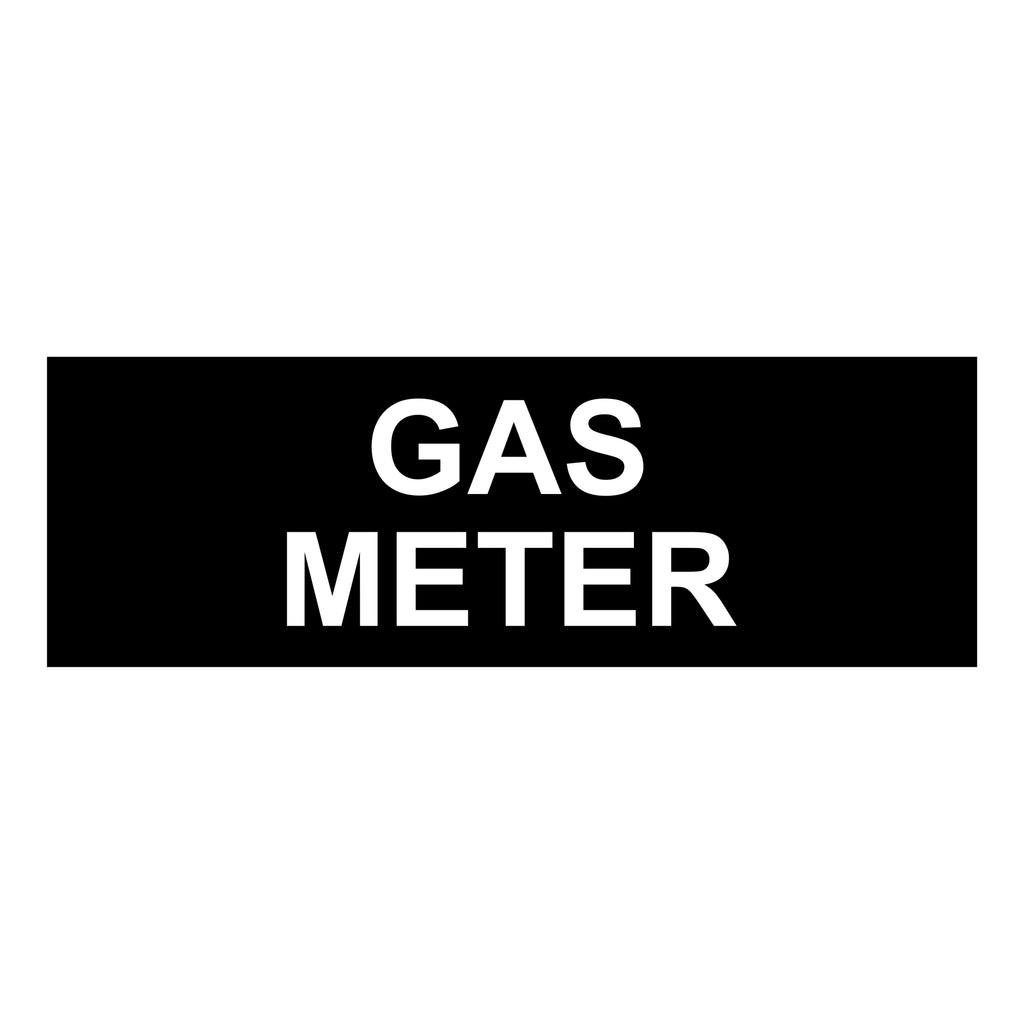 Gas Meter Sign Plaque - Small