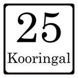 CUSTOM Street Address Sign 10cm by 10cm