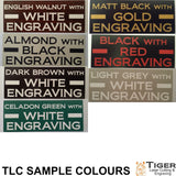 SLIDE WITH LEFT ARROW GRAPHIC Sign - 18cm X 5cm
