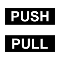 PUSH Door Sign and PULL Door Sign - Large