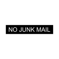 Bulk Quantity of 30 - NO JUNK MAIL Signs