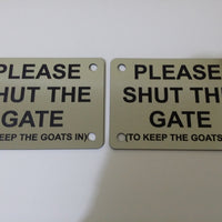 Gate Signs