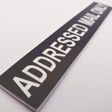 ADDRESSED MAIL ONLY Sign Plaque - Large