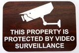 This Property is Protected by Video Surveillance Sign Plaque