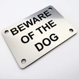 Beware of the Dog Sign Plaque - Small