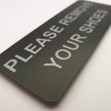 Please Remove Your Shoes Sign Plaque - Large