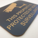 This Property is Protected by Video Surveillance Sign Plaque