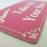 Please Take Off Your Shoes Sign Plaque