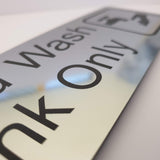 Hand Wash Sink Only Sign Plaque