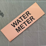 Water Meter Sign Plaque - Small
