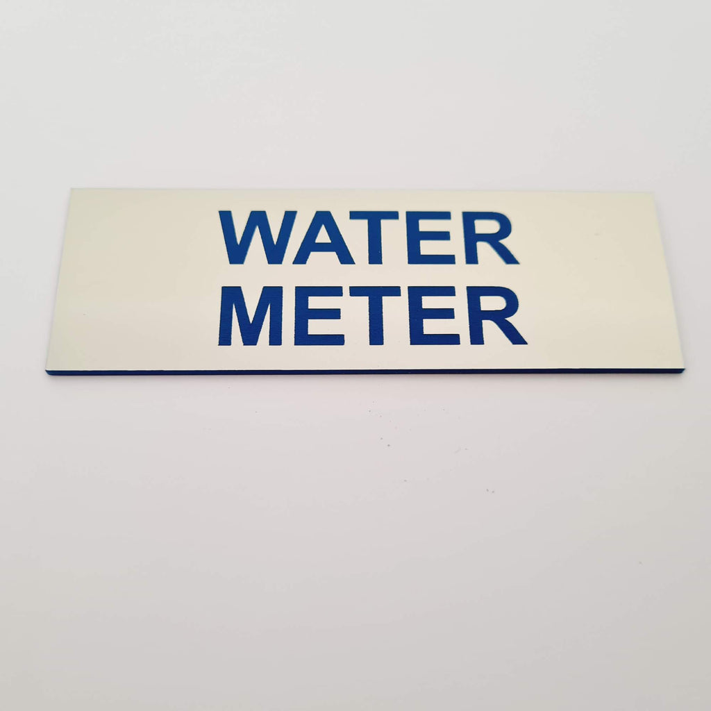 Water Meter Sign Plaque Small | Tiger Laser Cutting & Engraving
