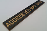 ADDRESSED MAIL ONLY Sign Plaque - Medium