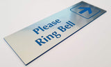 Please Ring Bell with RIGHT Arrow Sign Plaque - Small