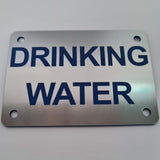 Drinking Water Sign Plaque