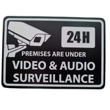 Premises are under Video and Audio Surveillance Sign Plaque - Small