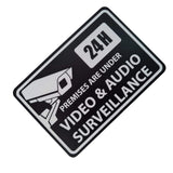 Premises are under Video and Audio Surveillance Sign Plaque - Large