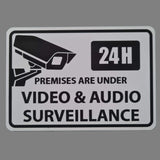 Premises are under Video and Audio Surveillance Sign Plaque - Small