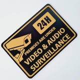 Premises are under Video and Audio Surveillance Sign Plaque - Small