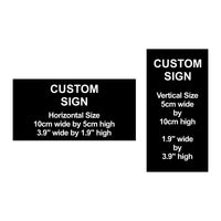 C00027 - Custom Sign Plaque - 10cm by 5cm / 3.9