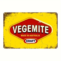 VEGEMITE - Retro UV Printed Metal Sign - 30cm by 20cm